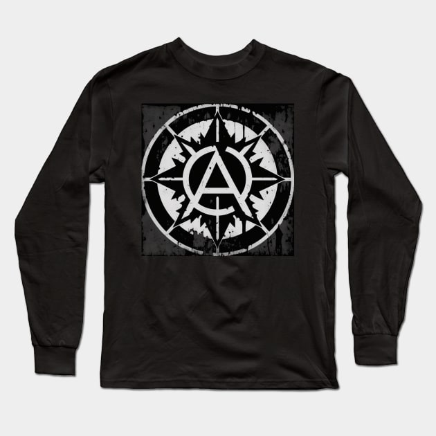 Disrocker Crust Punk Traveller Anarchy 'A' #2 Long Sleeve T-Shirt by Los Tokyo